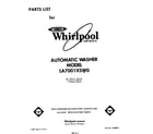 Whirlpool LA7001XSW0 front cover diagram