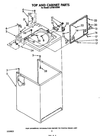 Top and cabinet