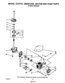 Brake, clutch, gearcase, motor and pump