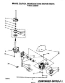 Brake, clutch, gearcase and motor