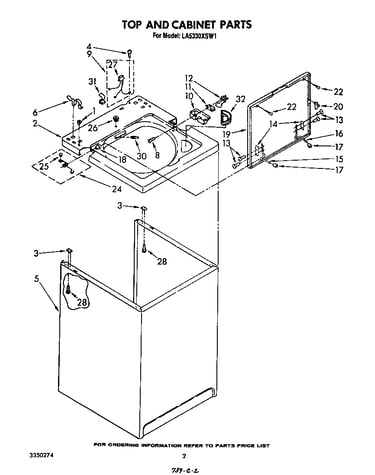 Top and cabinet