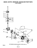 Brake, clutch, gearcase, motor and pump