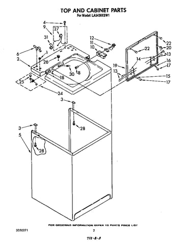 Top and cabinet