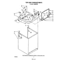 Whirlpool LA5668XSW2 top and console diagram