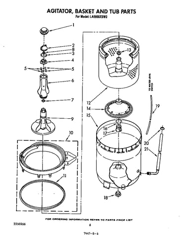 Agitator, basket and tub