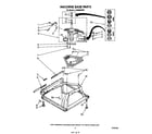 Whirlpool LA5668XSW2 machine base diagram