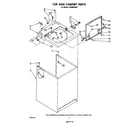 Whirlpool LA5500XSW1 top and cabinet diagram
