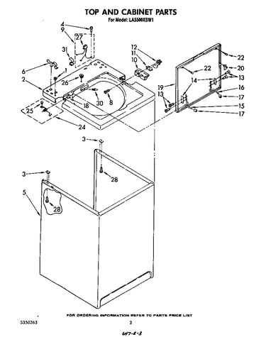 Top and cabinet