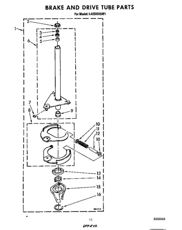 Brake and drive tube