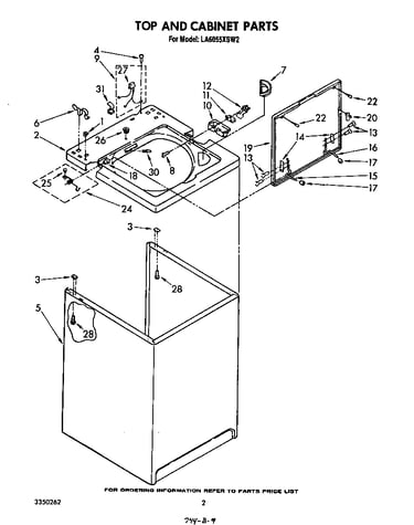 Top and cabinet
