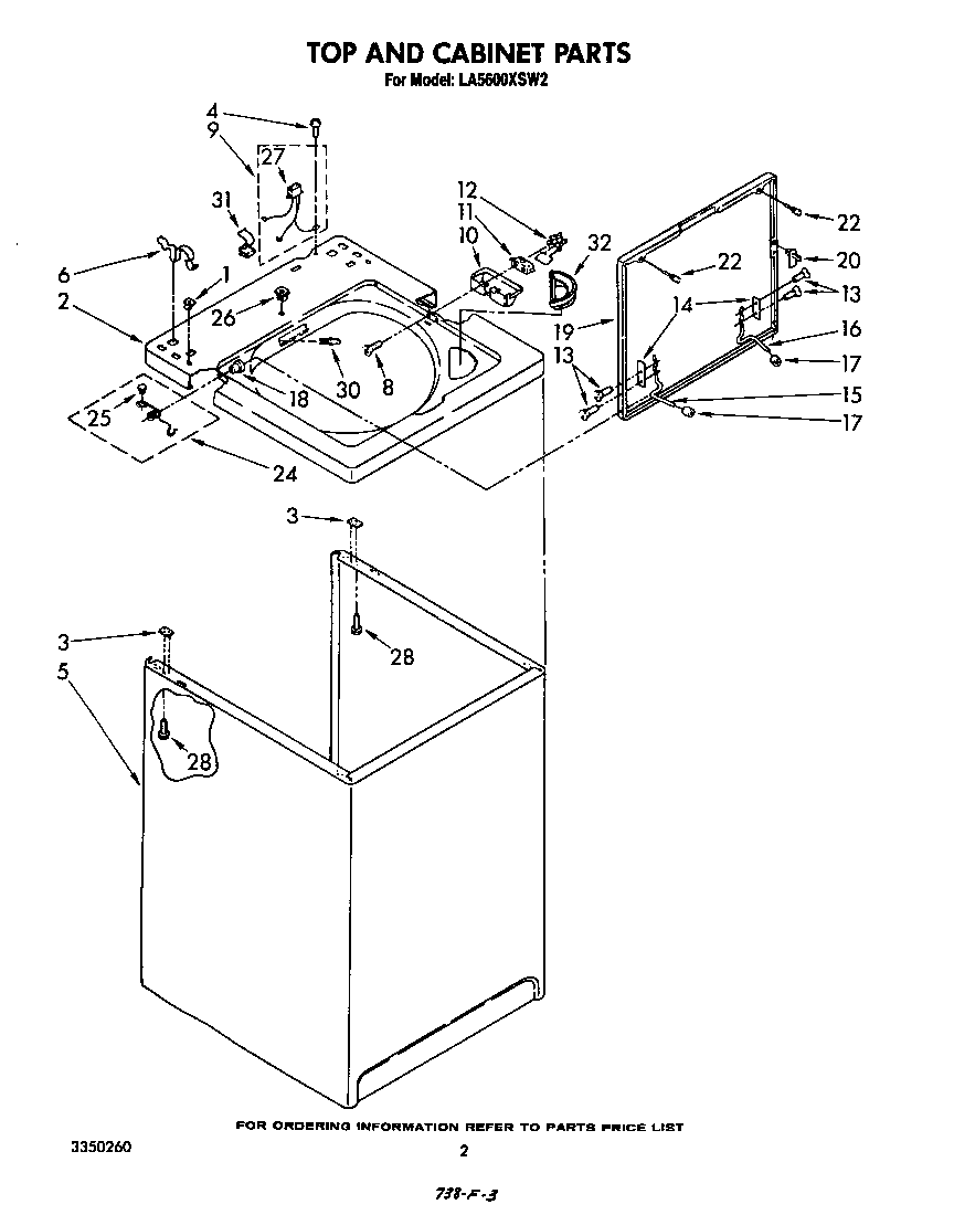 Top and cabinet