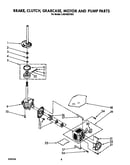 Brake, clutch, gearcase motor and pump