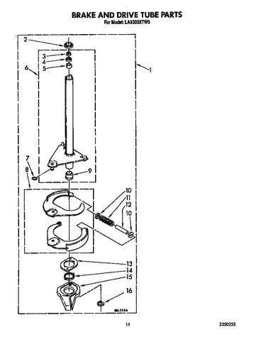 Brake and drive tube
