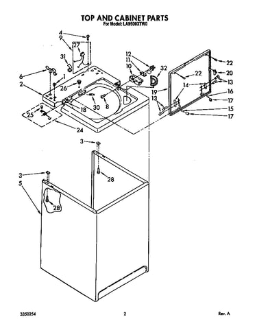 Top and cabinet