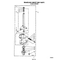 Whirlpool LA8800XSW2 brake and drive tube diagram
