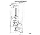 Whirlpool LA7800XSW2 brake and drive tube diagram