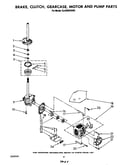 Brake, clutch, gearcase, motor and pump