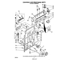 Whirlpool GLA5580XSW2 controls and rear panel diagram