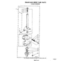 Whirlpool GLA5580XSW2 brake and drive tube diagram