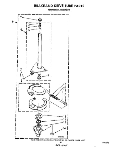 Brake and drive tube