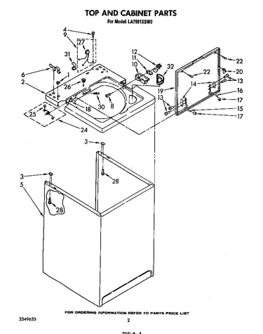 Top and cabinet