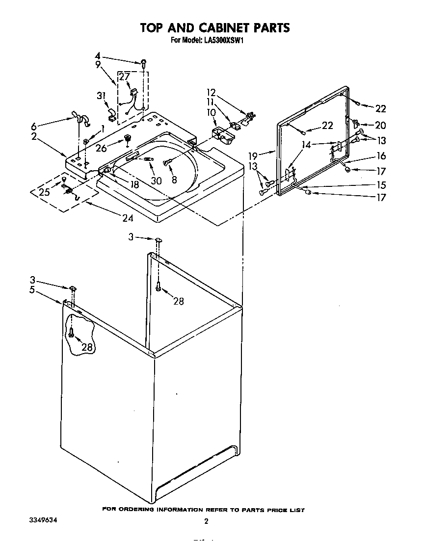 Top and cabinet