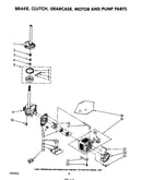 Brake, clutch, gearcase, motor and pump
