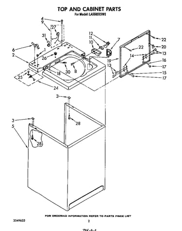 Top and cabinet