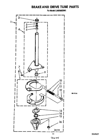 Brake and drive tube