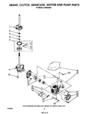 Brake, clutch, gearcase, motor and pump