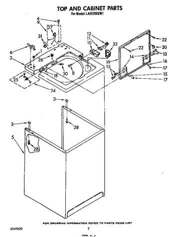 Top and cabinet