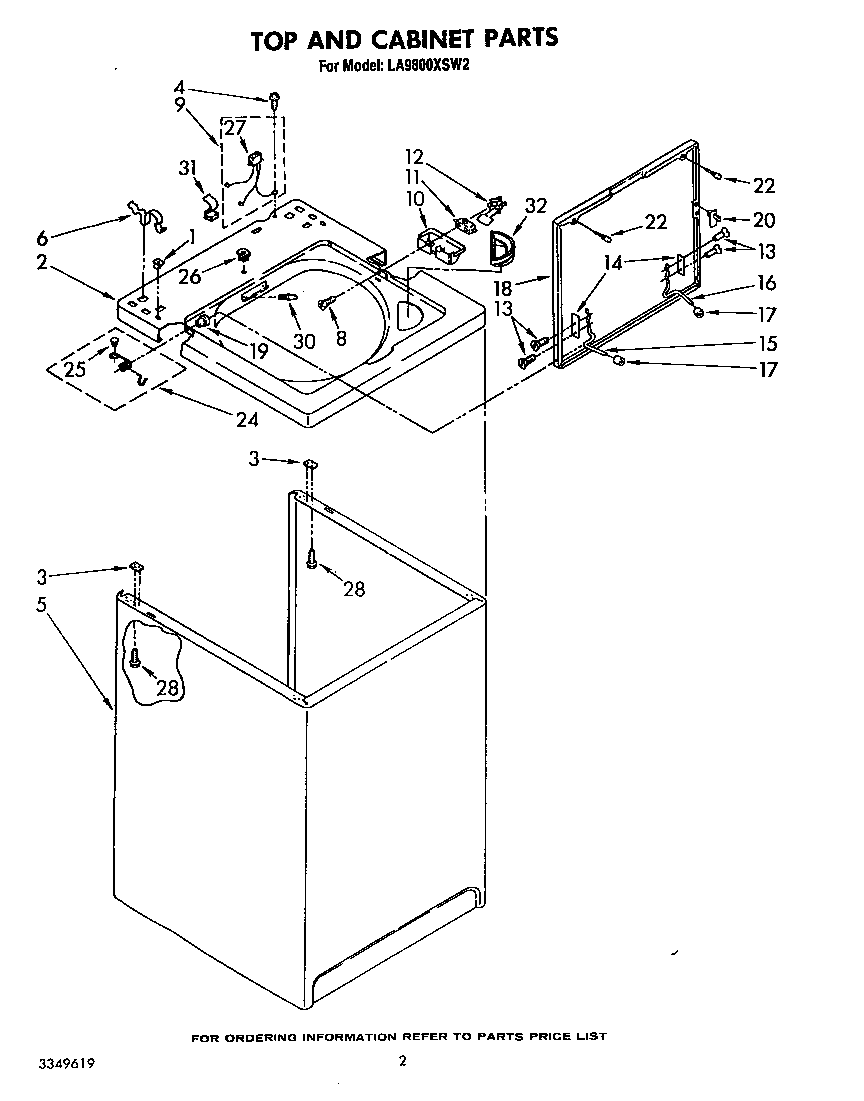 Top and cabinet