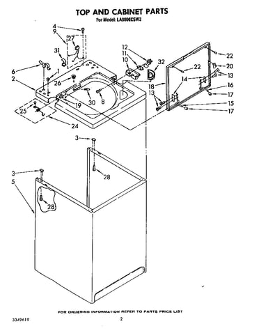 Top and cabinet