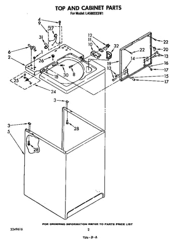 Top and cabinet