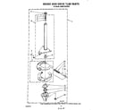 KitchenAid KAWE742VWH0 brake and drive tube diagram