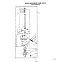 KitchenAid KAWE850VWH1 brake and drive tube diagram