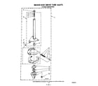 KitchenAid KAWE450VWH0 brake and drive tube diagram