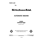 KitchenAid KAWE650VWH0 front cover diagram