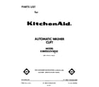 KitchenAid KAWE850VWH0 front cover diagram