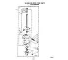 KitchenAid KAWE850VWH0 brake and drive tube diagram