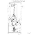 KitchenAid KAWE750VWH0 brake and drive tube diagram