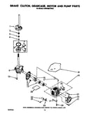 Brake, clutch, gearcase, motor and pump