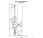 Whirlpool 9CA2781XSW1 brake and drive tube diagram