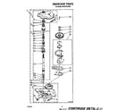 Whirlpool 9CA2781XSW1 gearcase diagram