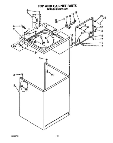 Top and cabinet