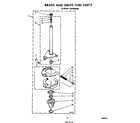Whirlpool CA2762XSW4 brake and drive tube diagram