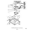 Whirlpool CA2762XSW2 machine base diagram