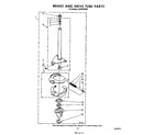 Whirlpool CA2762XSW2 brake and drive tube diagram