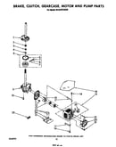 Brake, clutch, gearcase, motor and pump