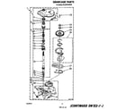 Whirlpool 9CA2781XSW0 gearcase diagram